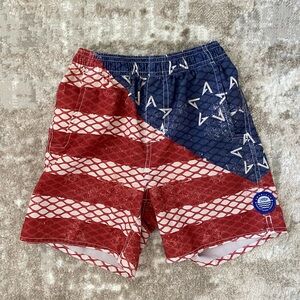 AFTCO Patriotic Boys Swim Trunks